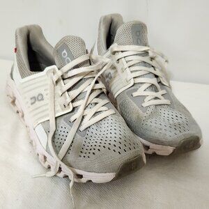 On Cloudswift Glacier White Grey Running Shoes (41.99579) Womens Size 8.5